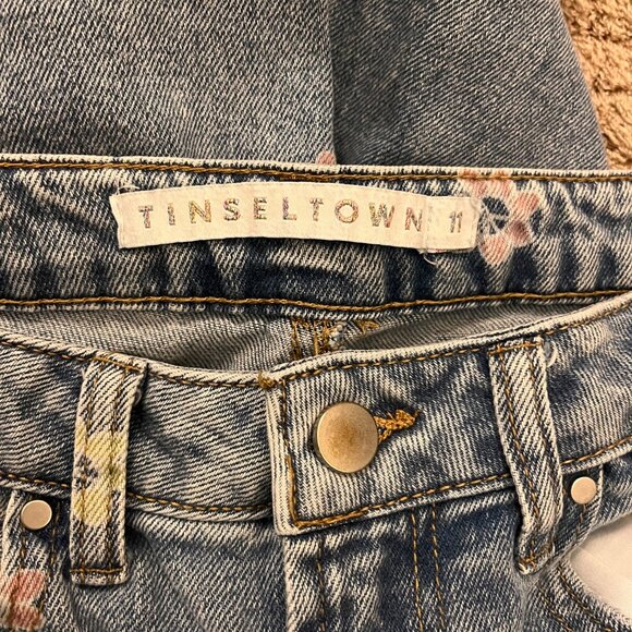 Tinseltown Juniors High Rise Wide-Leg Jeans Size 11 - Picture 3 of 14